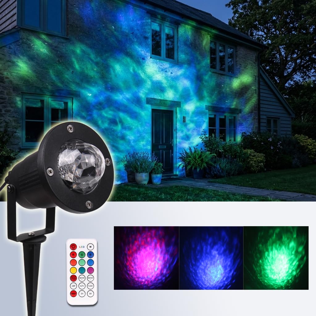 Amazon.com: KOOT Water Wave LED Light Multi Colors Garden Light