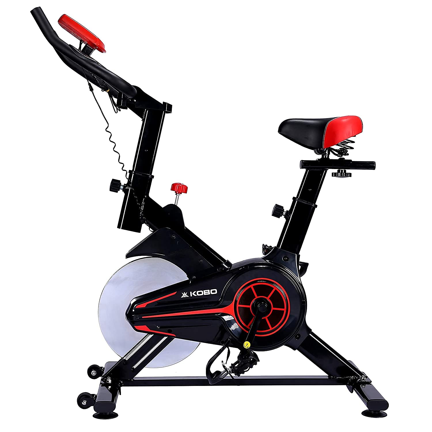 Kobo 6 Kg Flywheel Fitness Spin Bike With Hand Pulse (IMPORTED, Black) (B09DVVFV5K) Amazon Price History, Amazon Price Tracker