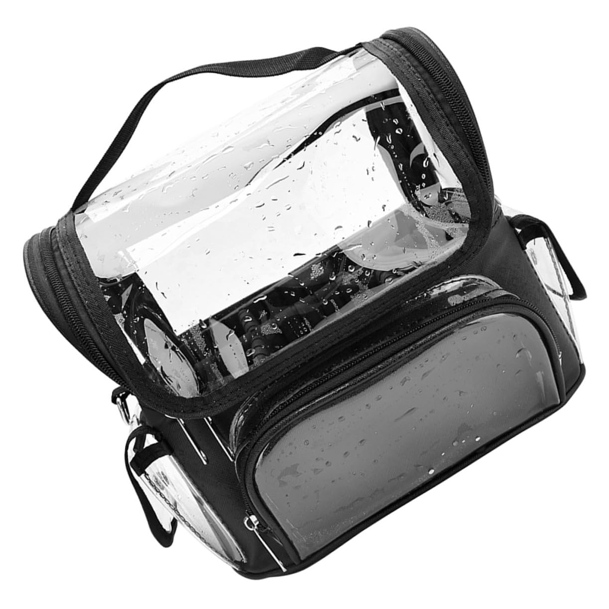 Borsa da Viaggio per Parrucchiere Grande Capacità Zip, Nera