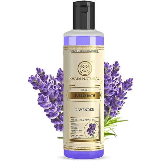 Khadi Natural Lavender Bubble Bath 210ml