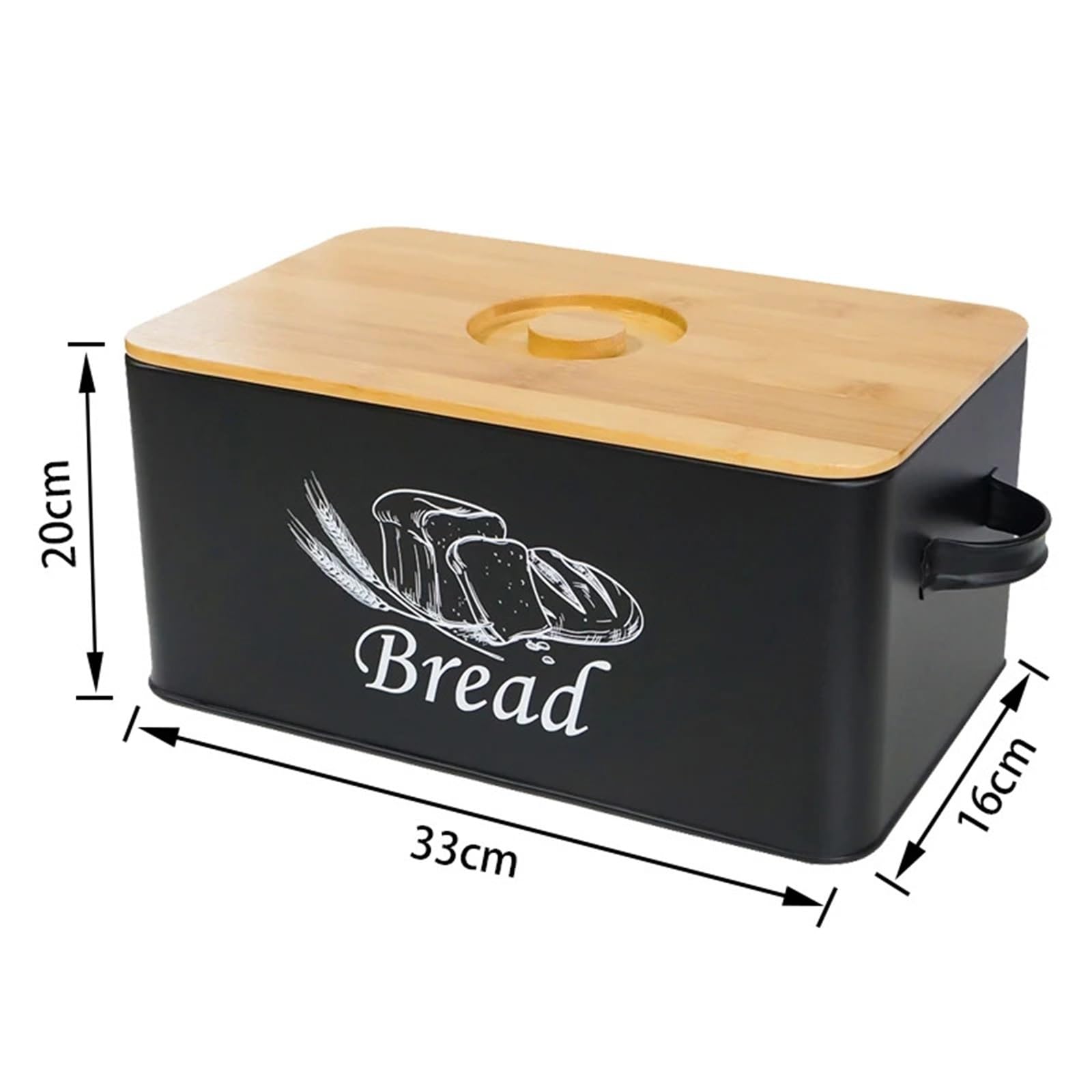 Caja De Pan Metal Gran Capacidad Para Pan