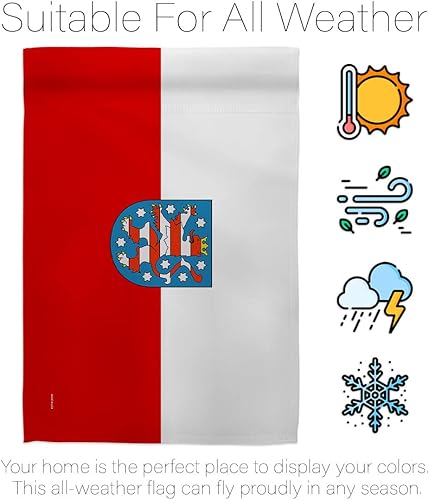 Miniatura 6 de Americana Home & Garden Thuringia House Flag Regional Germany States Central Europe Territory Old History Country Particular Area Decoration Banner