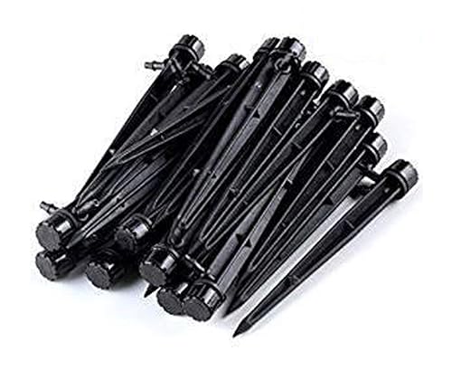 CTKcom Goteros ajustables de riego de flujo de agua de 360 grados en sistema de goteo de emisor de estaca, paquete de 50