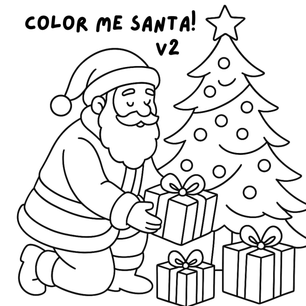 Color Me Santa! v2: Another Simply Simple Christmas Coloring Book