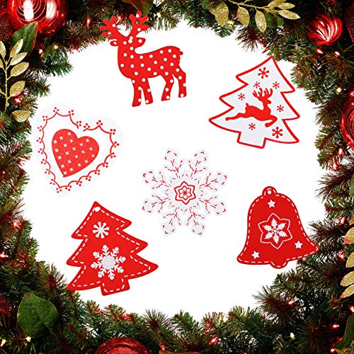 Juehu 24 Pezzi Natale Ornamenti Pendenti