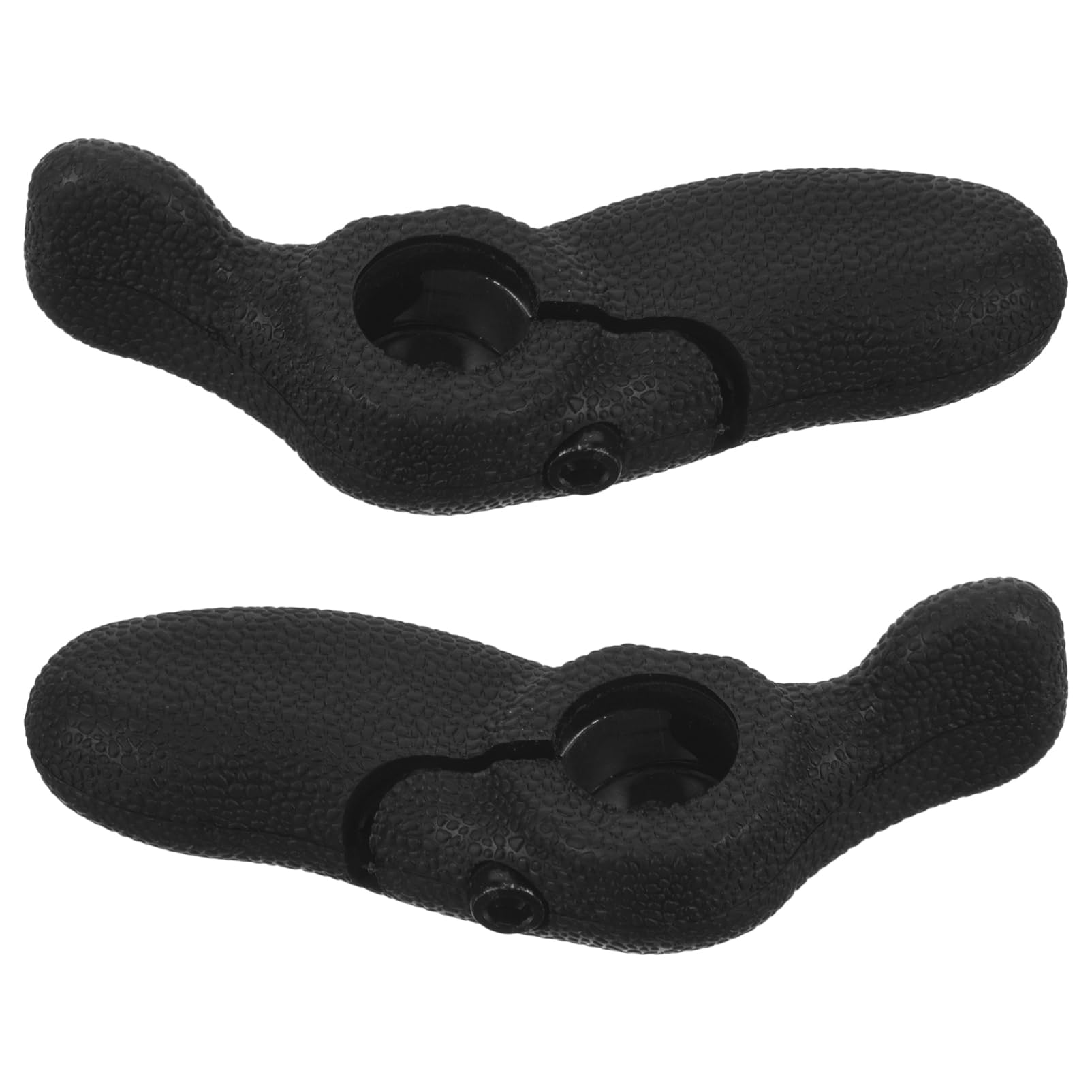 ibasenice Guidon de vélo de Montagne Poignée Guidon pour VTT Fin du Guidon à vélo Guidon pour vélo Accessoires de Guidon Grip de vélo de Montagne guidons VTT Caoutchouc Noir