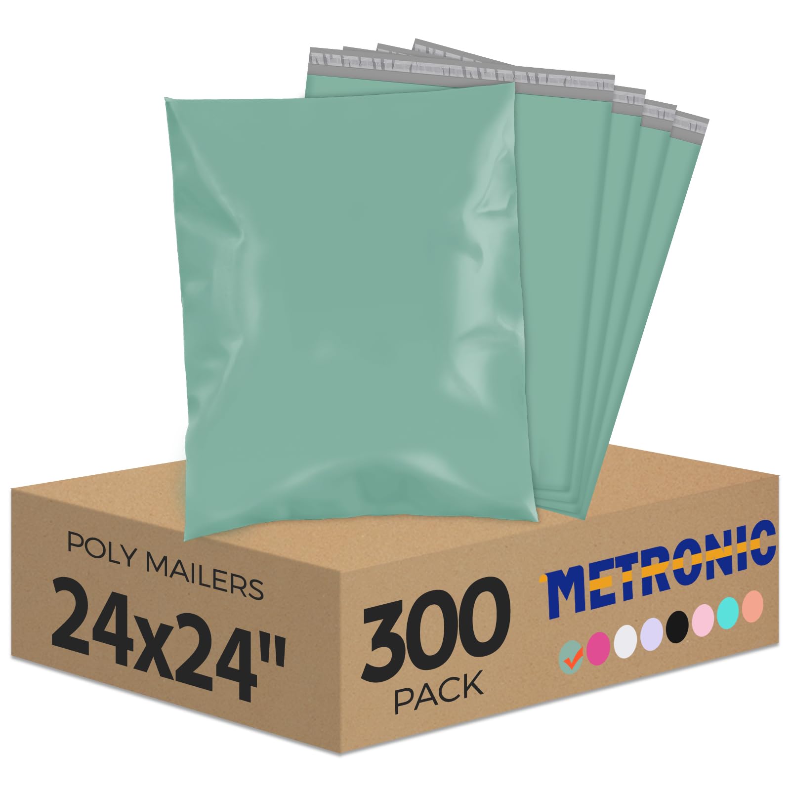 Metronic Poly Mailers 24x24 300PC Extra Large Shipping Bags for Business