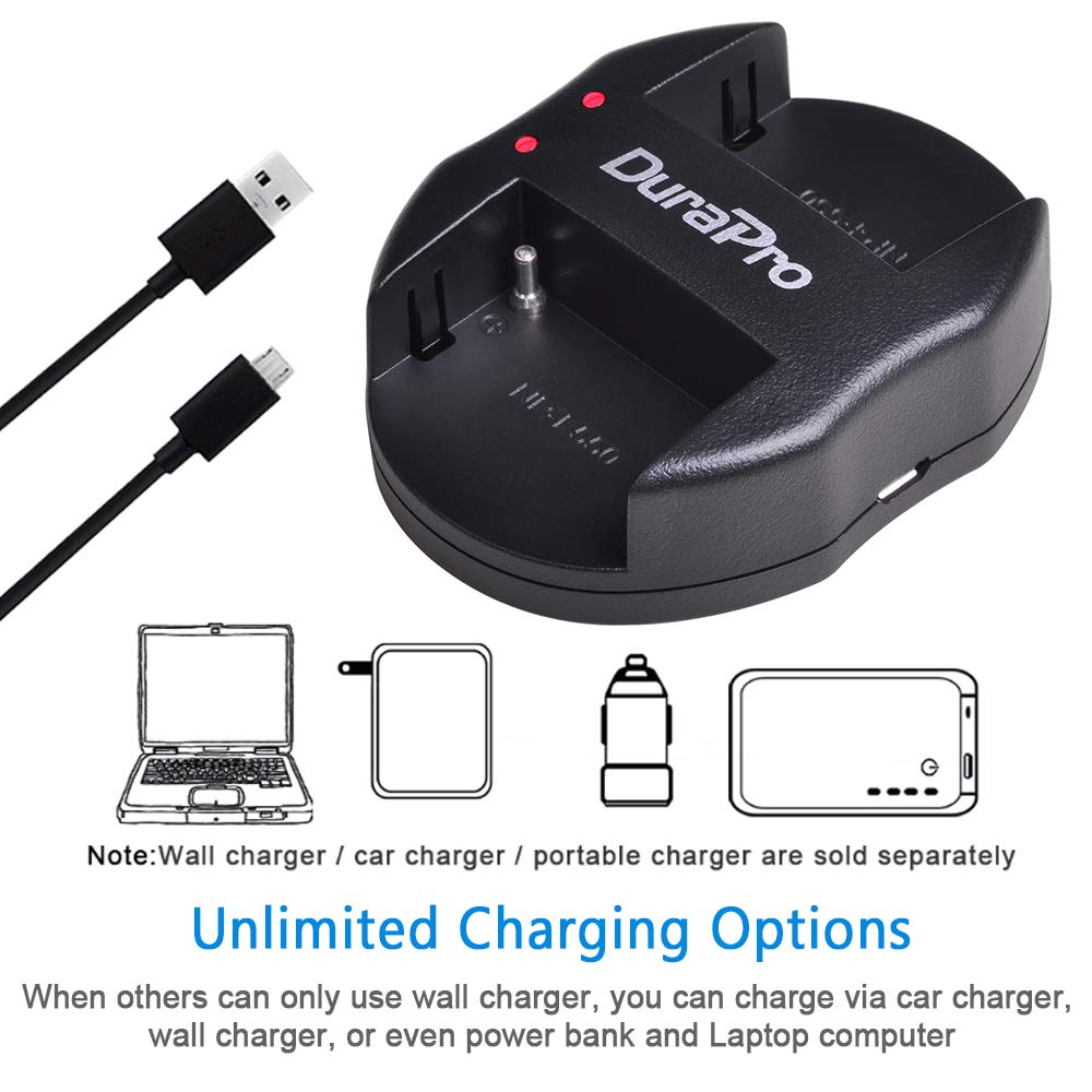 DuraPro 2Stk NP-FM50 NP FM50 Akku + Dual USB Ladegerät für Sony NP-FM30, NP-FM51, NP-QM50, NP-QM51, CCD-TRV128, CCD-TR108, CCD-TR208, CCD-TR408, CCD-TR748, Kameras CCD-TRV106, CCD-TRV107, CCD-TRV108