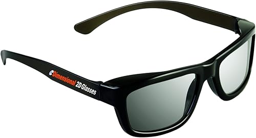 Miniatura 4 de Paquete de 4 lentes 2D – Convierte las películas 3D de nuevo en 2D – eDimensional 4 pares para televisores pasivos 3D y para uso en teatros 3D RealD