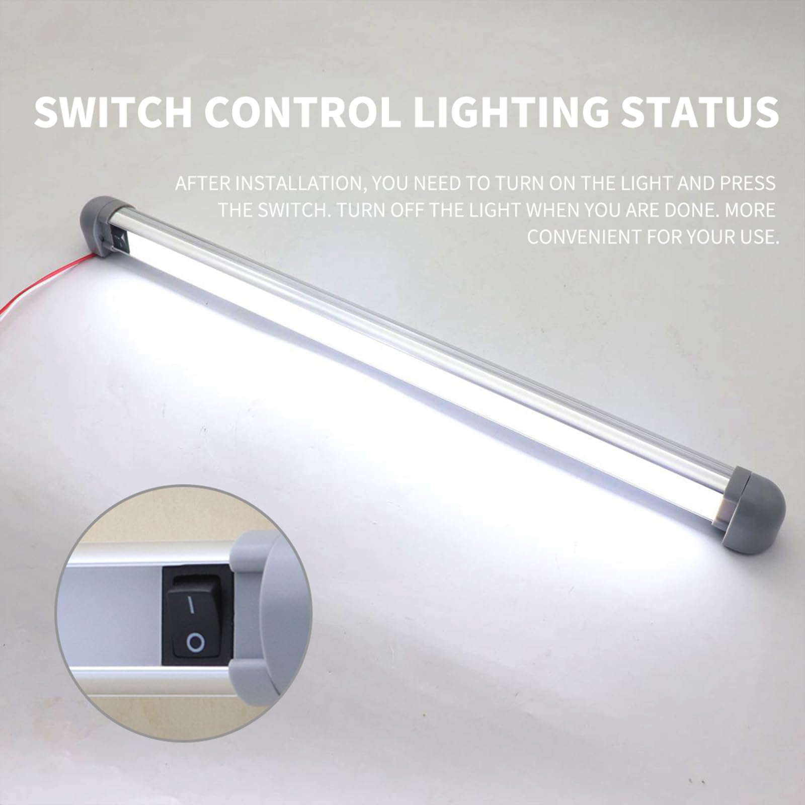 LED Lichtleiste mit Schrauben 9/18 Zoll für Wohnmobil, 47.5CM