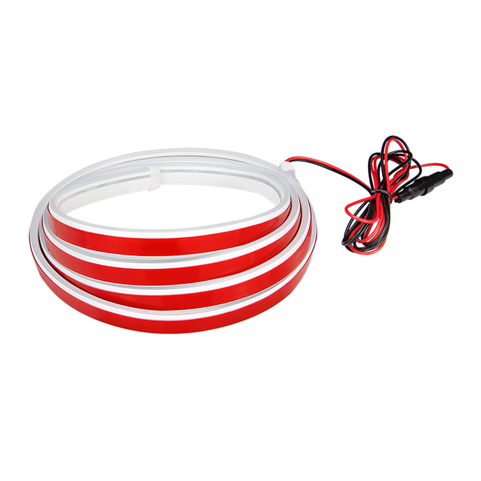 Auto Motorhaube Lichtstreifen, Universal Auto Tagfahrlicht Wasserdicht Dynamic Car Hood Led Strip Lights, Dynamic Scan Start Up Hoodbeam Kit, Auto LED Licht Streifen Dekor (Rot-180cm)