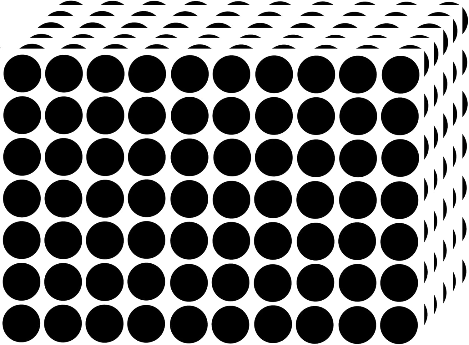 Blesstur 1540 PCS Black Colored Dot Stickers - 3/4" Circle Stickers - Price Stickers for Garage Sale - Polka Round Color Coding Labels - for Office, Inventory, Classroom, Art & Craft Papers 3/4 Inch Black 1540 pcs
