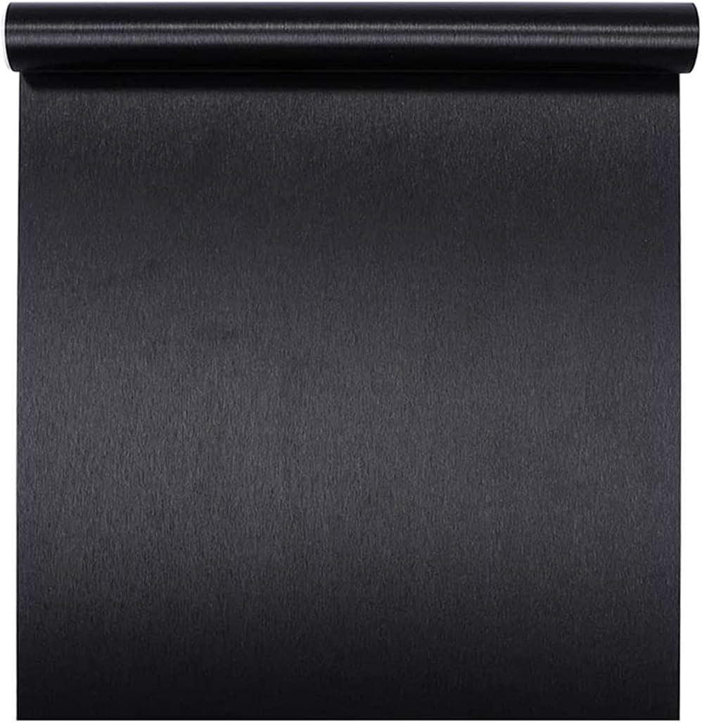 GLOW4U Self Adhesive Black Brushed Metal Stainless Steel