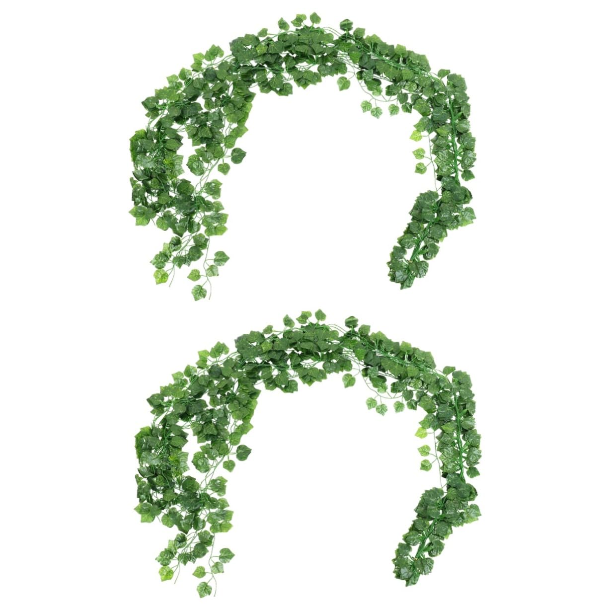 Amosfun Pz fiore di edera artificiale viti finte ghirlande di foglie di seta verde edera finta fake plants green natural arredamento pianta viti di edera simulate ghirlanda di vite pp