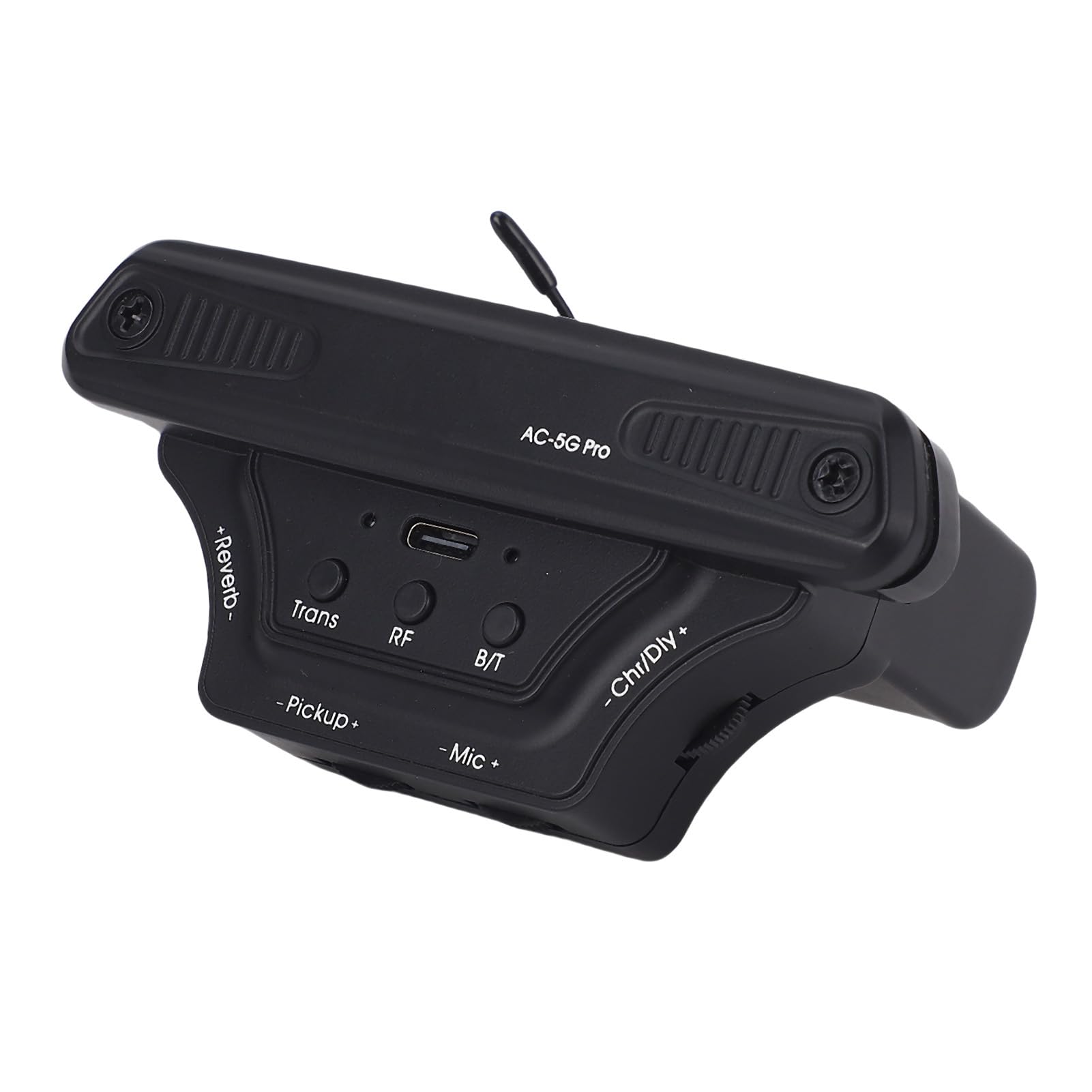 Walfront Wireless Akustischer Gitarren-Tippup Wiederaufladbar Eingebaute Bluetooths-Mikrofon für Akustikgitarren-Soundhole-Tonabnehmer Aktive Vibration