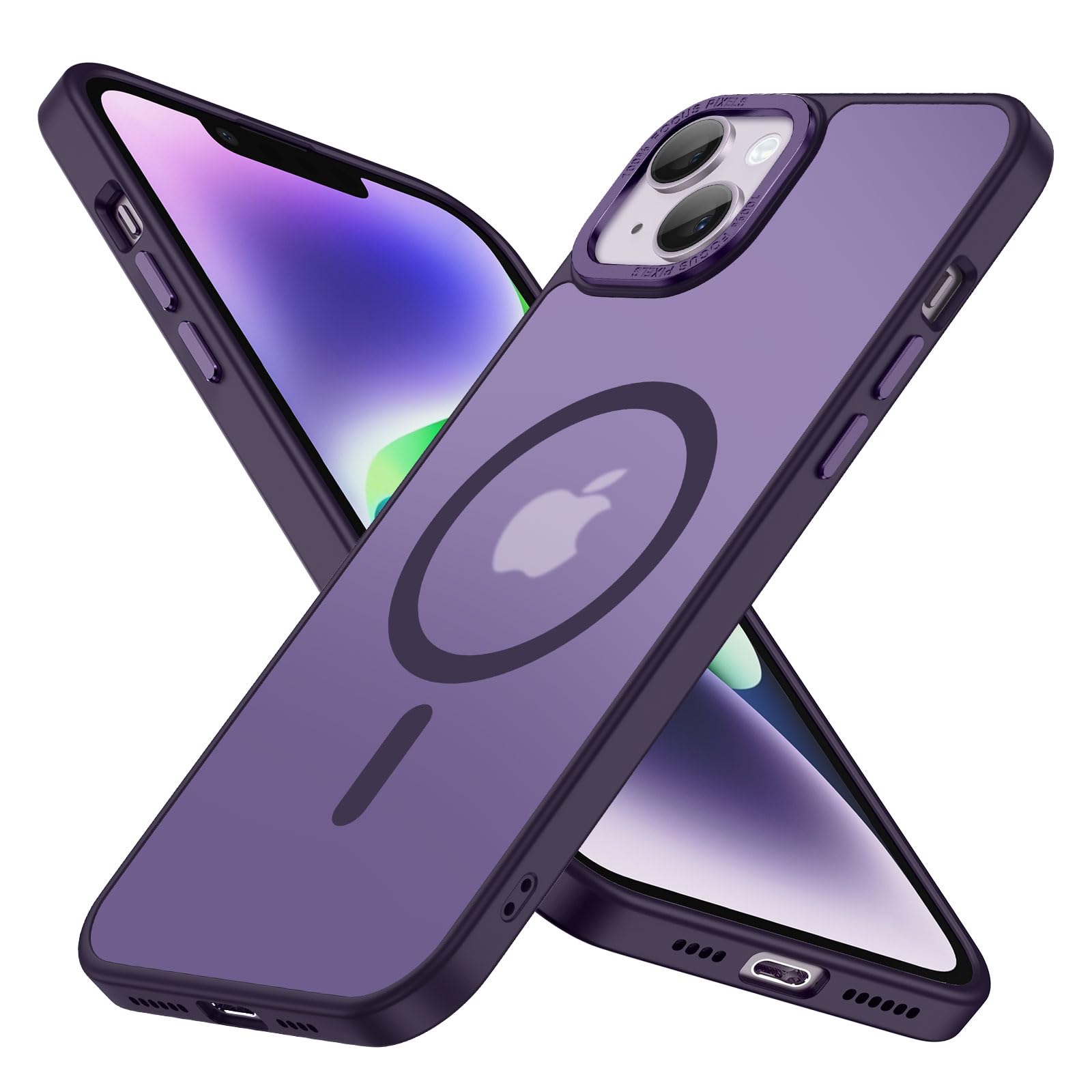 NEW'C Magnétique Coque pour iPhone 15 Plus, iPhone 14 Plus (6,7 Pouces), Compati