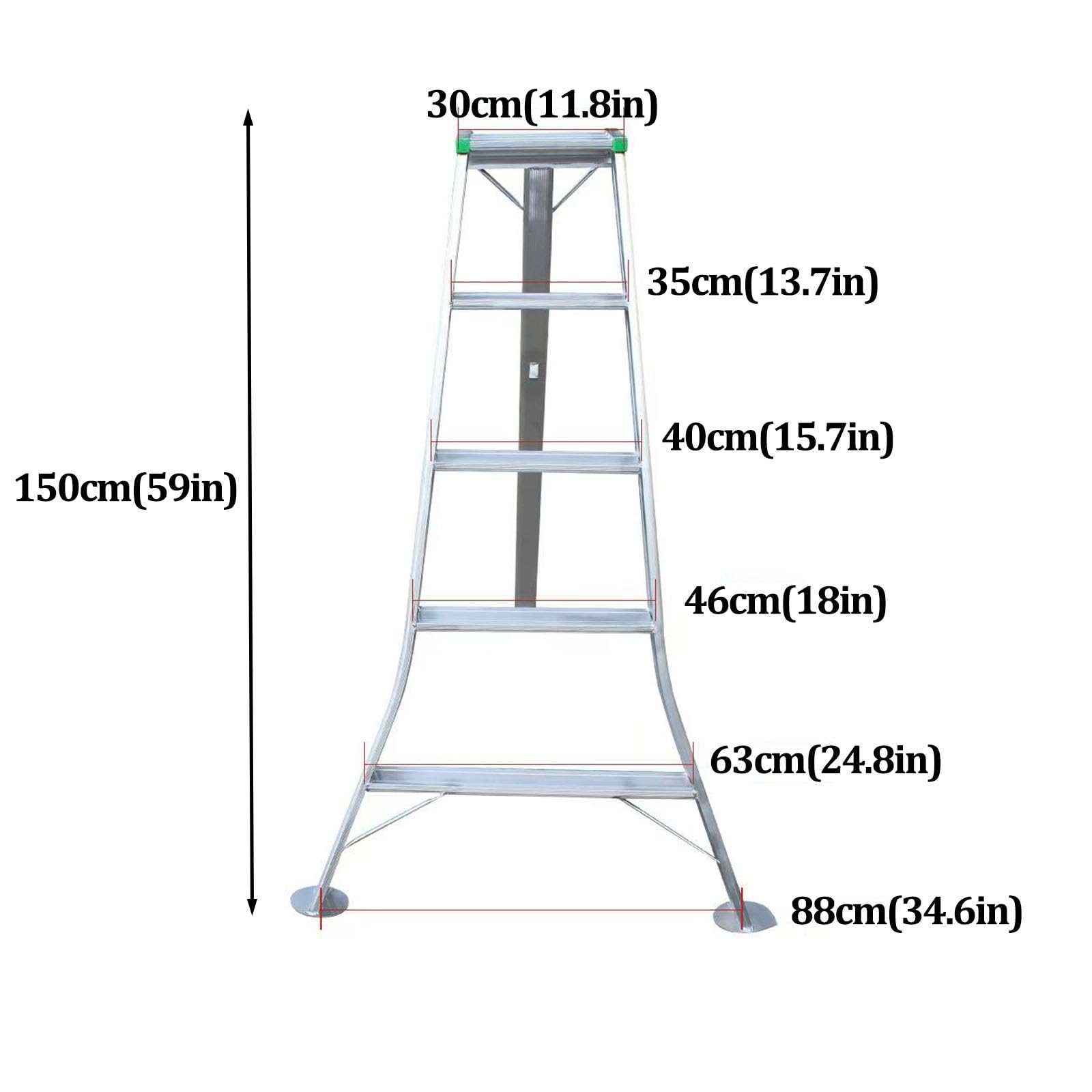 Escalera trípode para huerto, Escalera de Plataforma Resistente