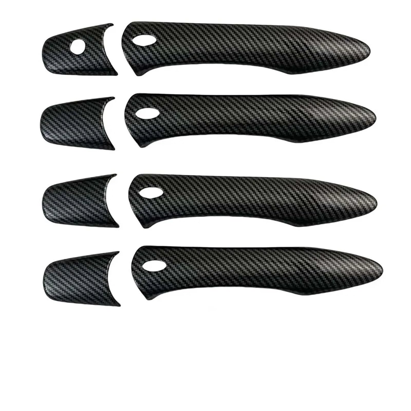 Rdwspli Carbon Fiber Exterior Handle Shell Compatible With Infiniti For Qx80 2014-2024 Car Decoration Door Handle Cover Glossy Black Cars Accessories