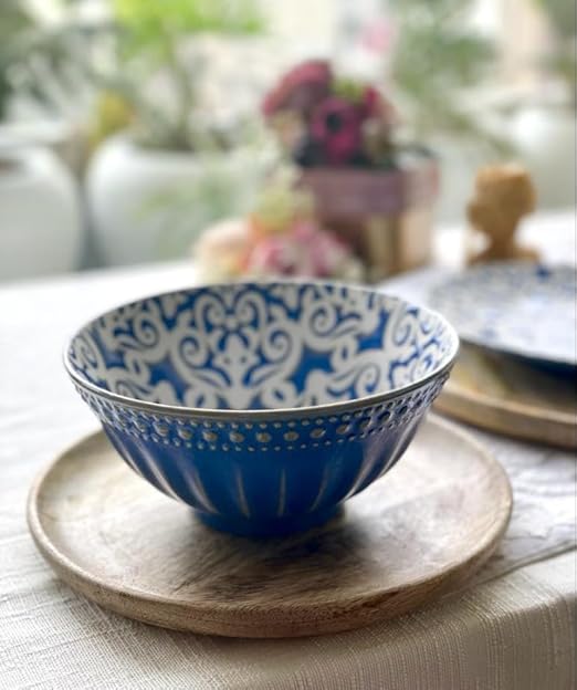 Buy Devnow Porcelain 2Pcs Bowl Set 620Ml (HY1351/23159HY001) Online