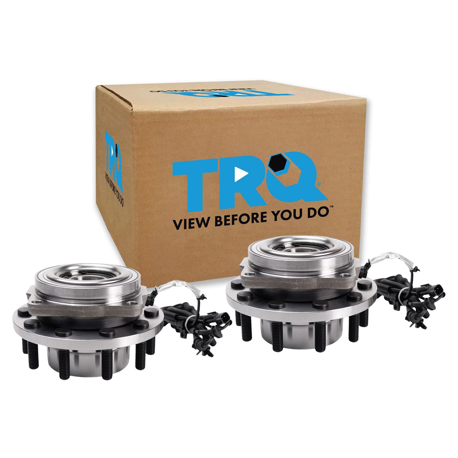 TRQ Front Left and Right Wheel Bearing and Hub Assembly Set 2 Piece