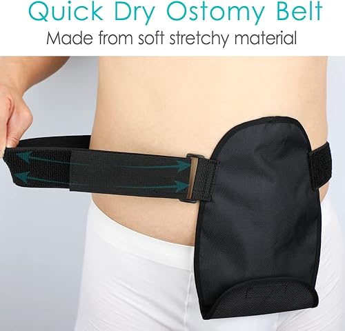 Miniatura 4 de Paquete de 2 fundas impermeables para bolsas de ostomía, ajustables, lavables, para bolsa de colostomía, protector de estoma, urostomía, ileostomía,