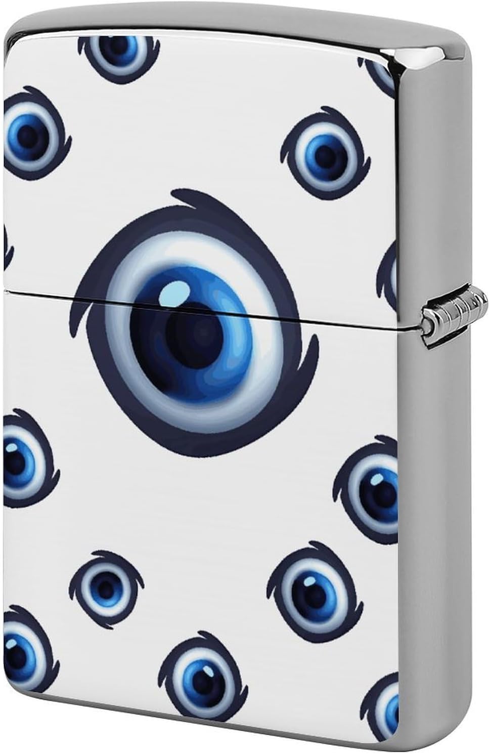 Evil Eyes Metal Lighter Cover Case Pouch Holder