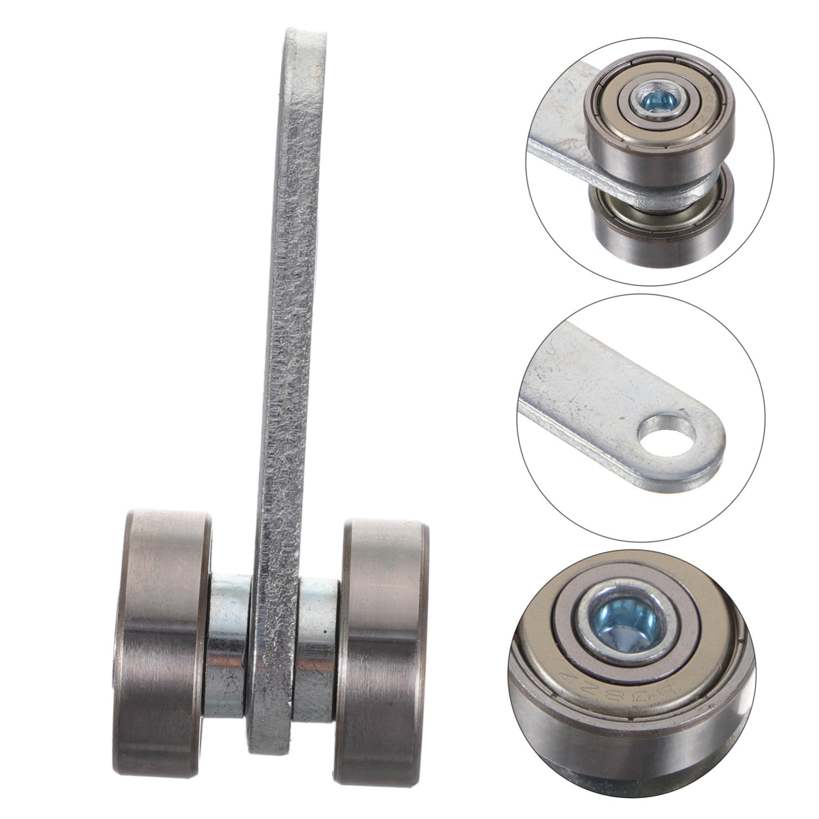 Homoyoyo Heavy Duty Strut Channel Trolley – Sliding Gate Roller For Tracking Rail, Garage Door, Barn Door (Steel, Silver)
