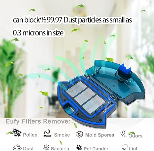 Miniatura 3 de Ytaland - Caja de cubo de polvo compatible con Eufy RoboVac 11S, 15C, 30, 30C, 35C, 25C, 12, 15T, 35C, accesorios de repuesto para aspiradora
