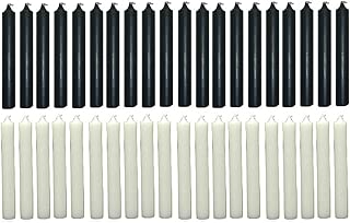 Clarity & Muse Set of 40 chime candles (20 Black, 20 White) - coolthings.us
