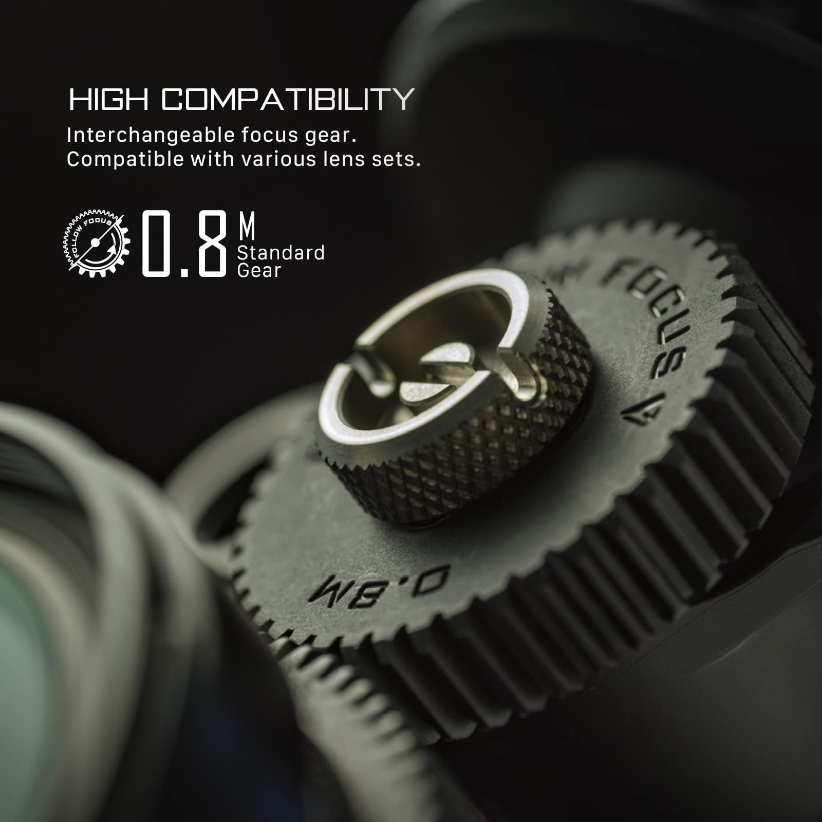 Tilta Pocket Mini Follow Focus per fotocamere DSLR Mirrorless, con contrassegni A/B Obiettivo fotografico Follow Focus Gear Ring 15 mm Bottom Single Rod Holder 360 ° Rotazione FF-T07
