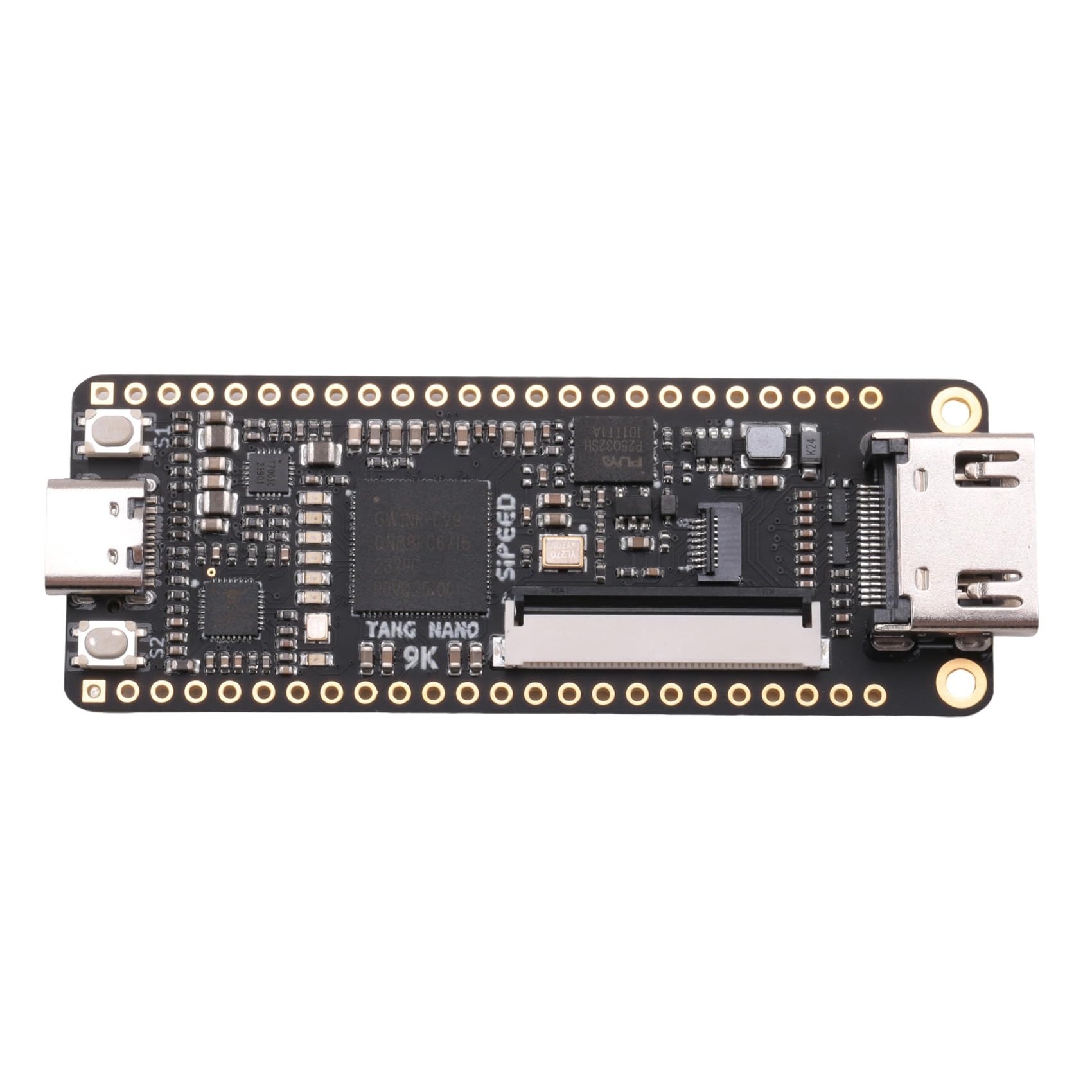 Per Tang Nano 9K FPGA Gaoyun GW1NR-9 RISC-V RV Scheda di Sviluppo Compatibile con + Schermo SPI da 1,14 Pollici + 2,54 Mm Pin Header