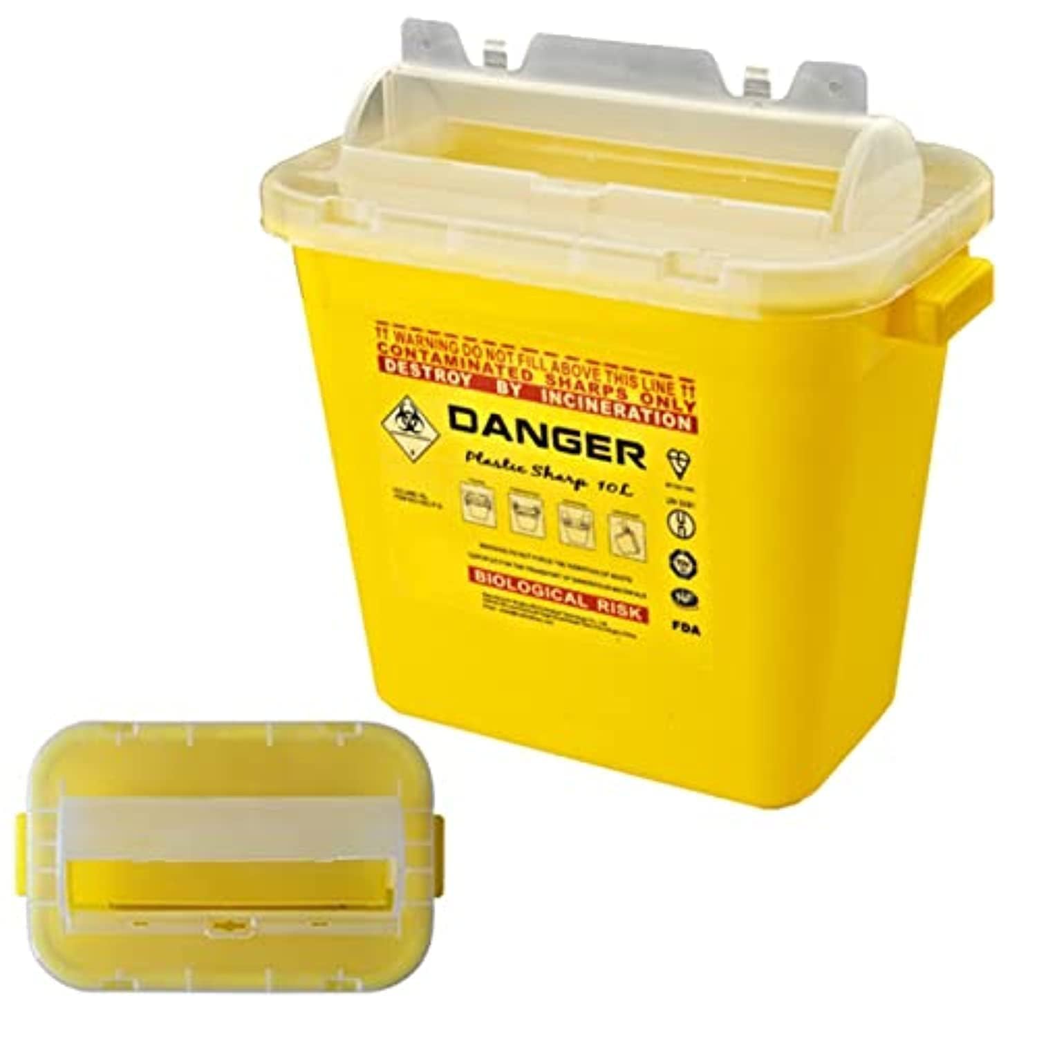 Dailymag Sharp Container, 10 Litre Capacity, Yellow