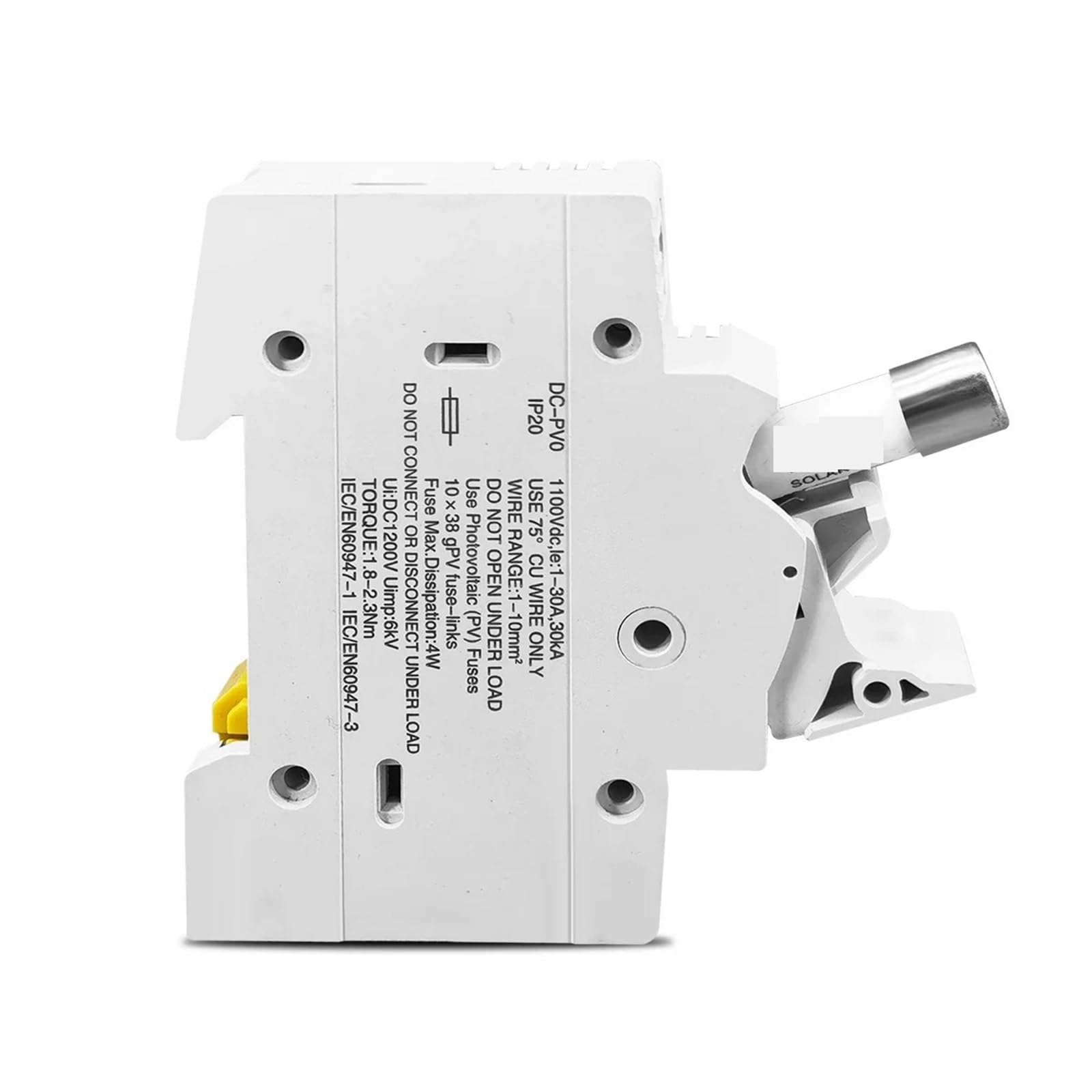 Portafusibili fotovoltaici solari TOPV-32X 1P adatti for fusibile fotovoltaico da 10 * 38 mm for la protezione del sistema solare