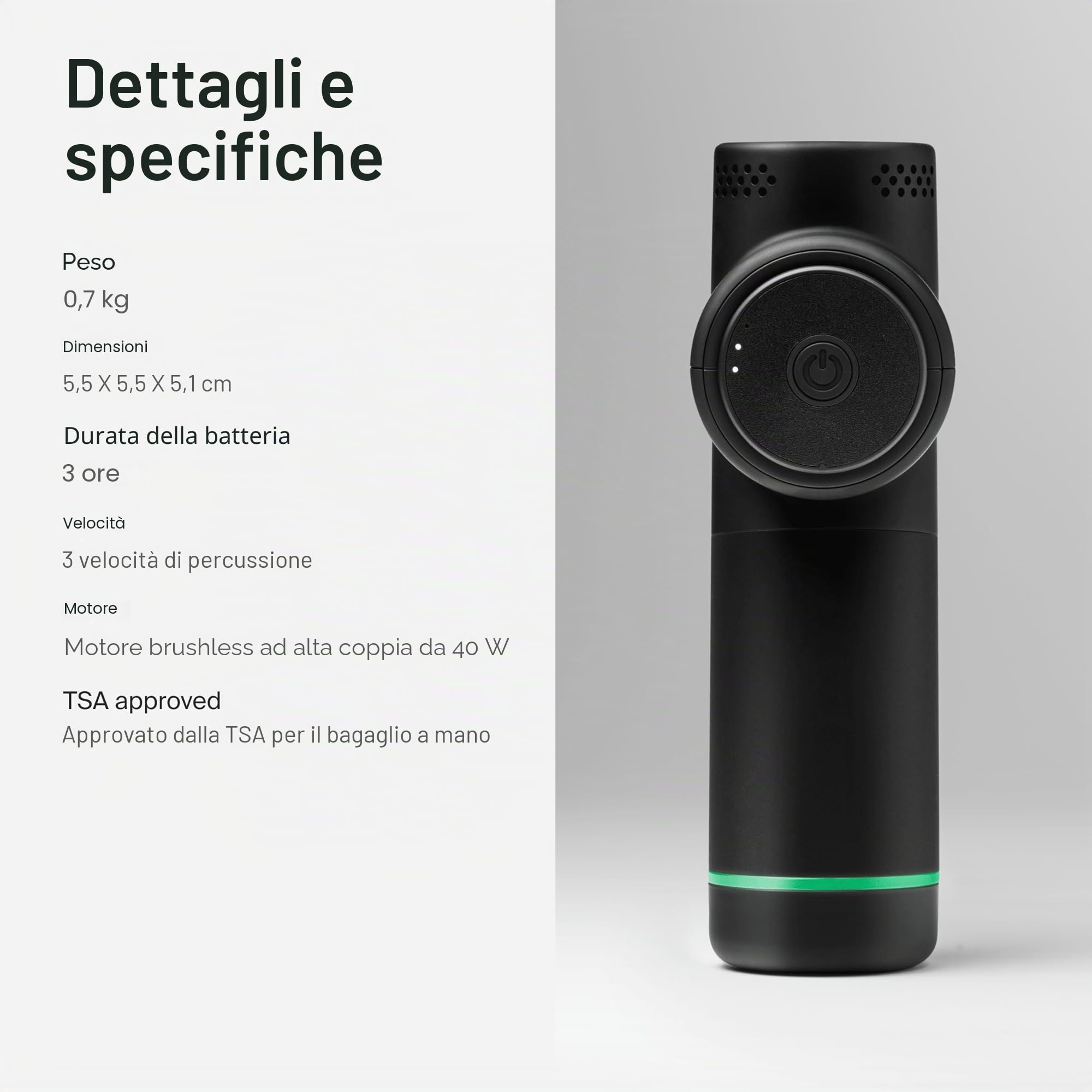 Hypervolt 2 Pro Pistola massaggiante a percussione portatile | Recupero pre e post allenamento | 5 velocità e testine intercambiabili | Dolore, rigidità e circolazione