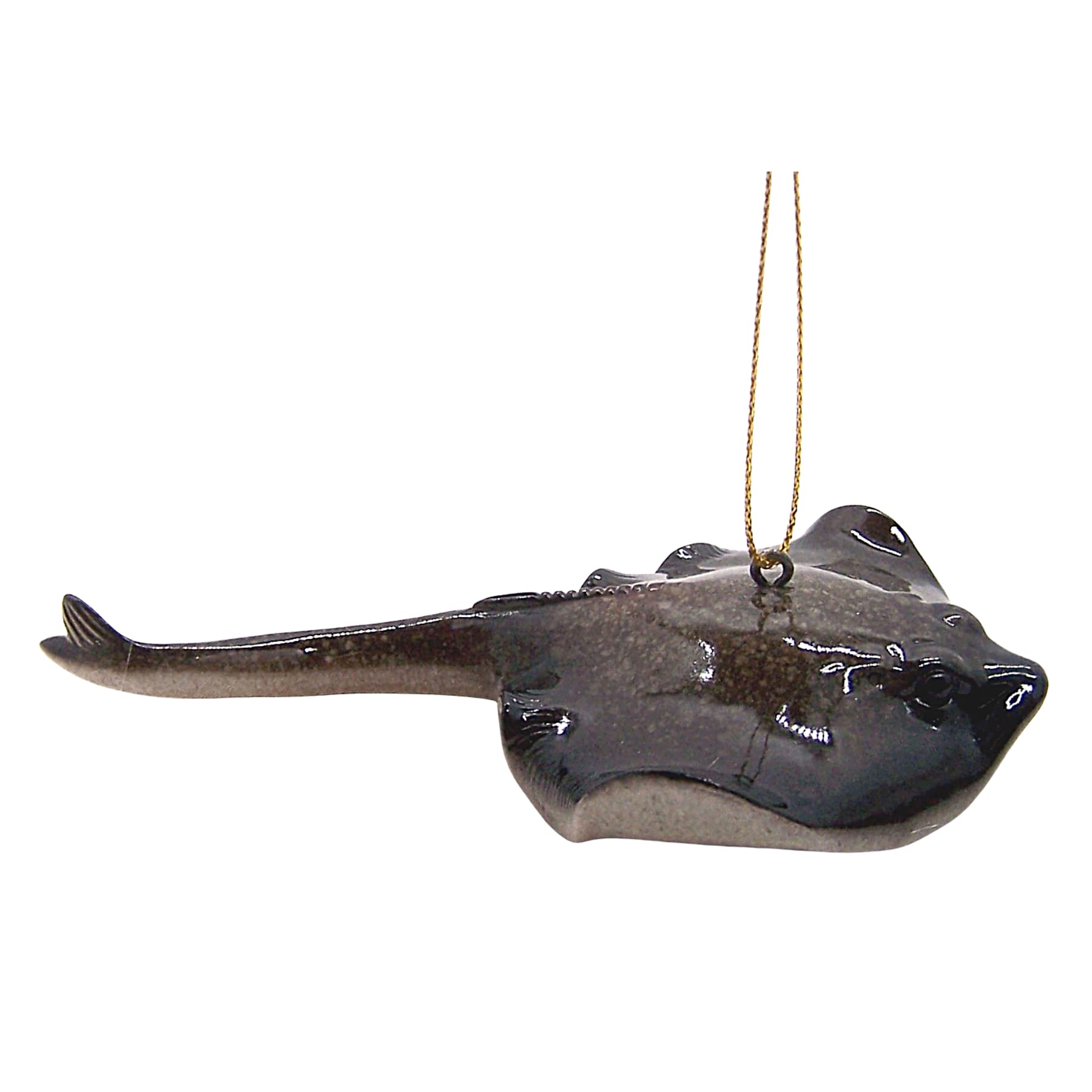 Swimming Stingray Christmas Ornament, Holiday Décor, Nautical Theme, 4.5 Inches
