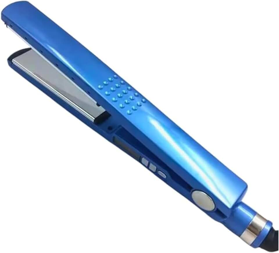 GONZALUX - Chapinha Profissional Aestary Pro Nano Titanium cor Azul Placas Cerâmicas Autênticas 450°C Cabo Rotativo 360° Bivolt 110/220V Display LED 2m Selo Inmetro Ideal Progressiva Alisamento