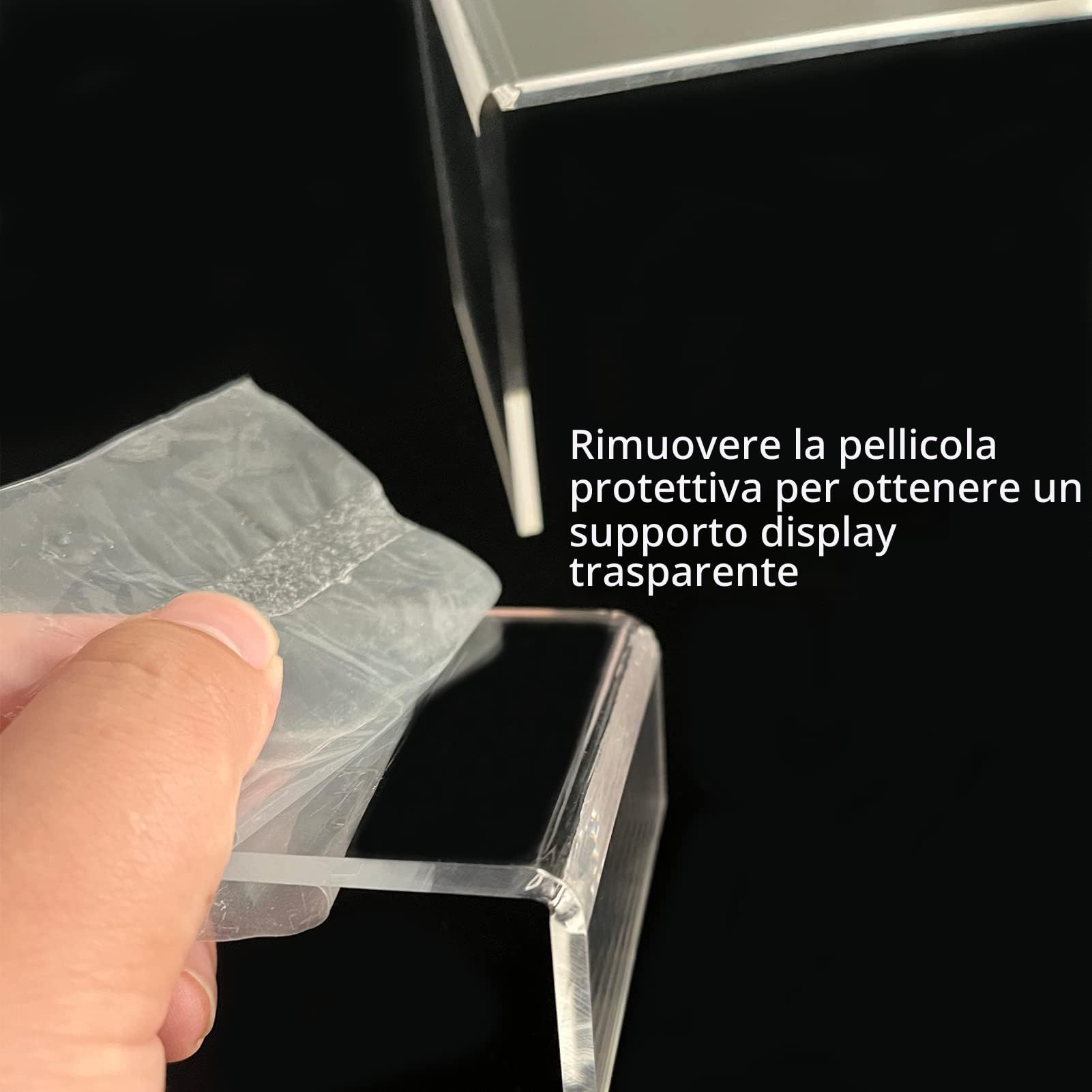 Set 2 Espositori a 3 Livelli in Acrilico Trasparente (6 Pezzi) - Alzate Multiuso per Profumi, Cosmetici, Cupcakes e Collezioni