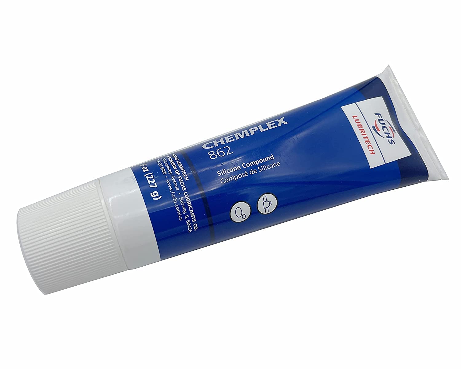 Chemplex 862 - Grasso lubrificante al silicone certificato NSF-61 per valvole del sistema di acqua potabile, rubinetti e filtri, tubo da 226,8 g