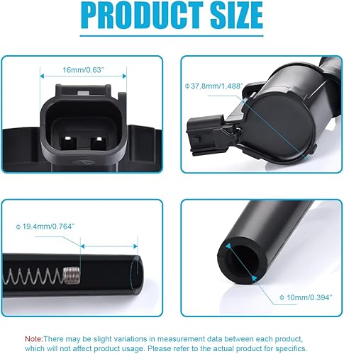 Miniatura 5 de MAS Juego de 8 bobinas de encendido compatibles con Lincoln Aviator Navigator Ford GT Mustang Avanti Mercury Marauder Panoz Qvale Reemplazo para