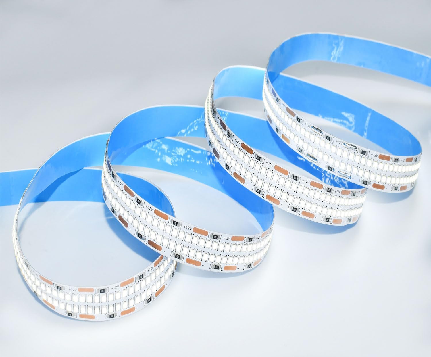 SUYOOULIN LED Strip Lights, 16.4ft Dimmable DC 12V SMD 2025 Double Rows 3120 LEDs 65000LM Super Bright LED Ribbon Strip, Non-Waterproof IP21 for Home Party Decoration(Daylight White 6500K)