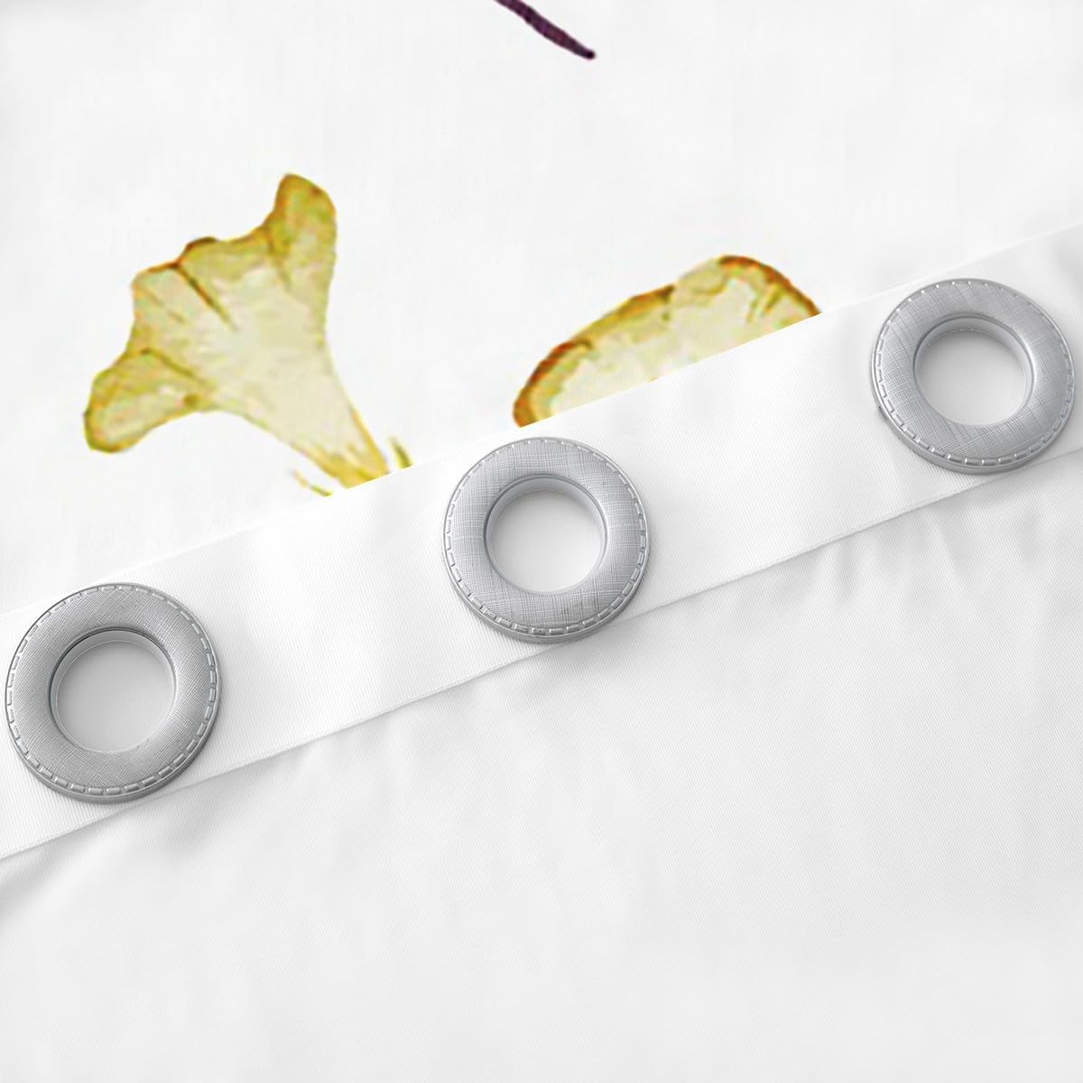 Erosebridal Watercolor Floral Blackout Curtains, Purple Yellow Flower Curtains & Drapes for Adult Women Bedroom, Modern Minimalist Curtains Pastoral Branches Aesthetic Window Treatments 52" Wx84 L