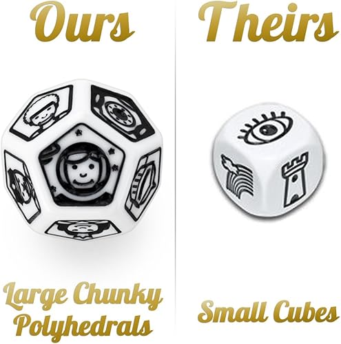 Miniatura 6 de Imagination Generation Dados de tiempo de cuentos, crea tu propio juego de narración de historias de aventura incluye 7 dados poliédricos y 4 formas