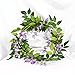 Wisteria Garland Artificial Flowers Wisteria Vine - 5Pcs Total 33ft Purple Fake Hanging Flower