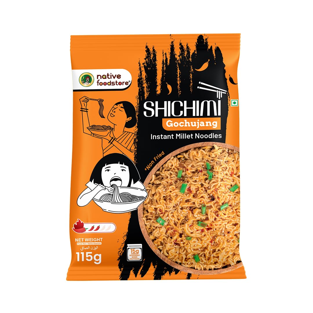 NativeFoodStore Gochujang Instant Millet Noodles, Korean Style, 115g NativeFoodStore Gochujang Instant Millet Noodles, Korean Style, 115g