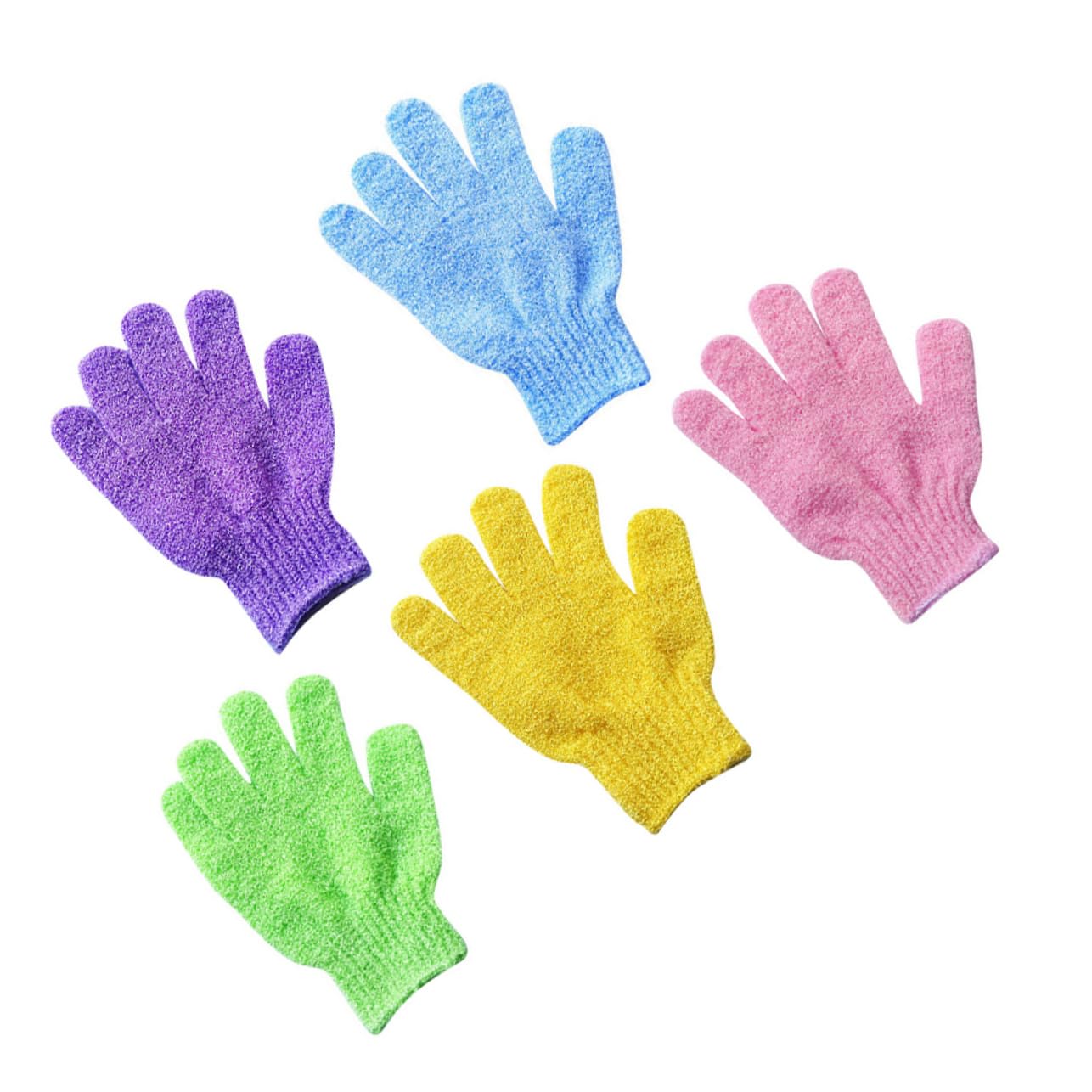 Healeved 15pares Guantes Exfoliantes De Ducha De Mitones De Baño Para Exfoliación Corporal Guantes De Spa Para Hombres y Mujeres Uso Doble Cara Material y Estirable Para Jabones y