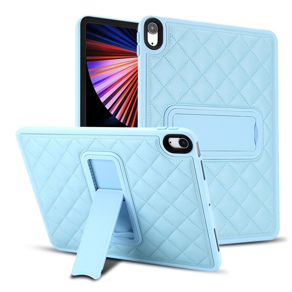 Protection iPad mini 7e génération 2024 étui cuir rigide bleu clair antichoc