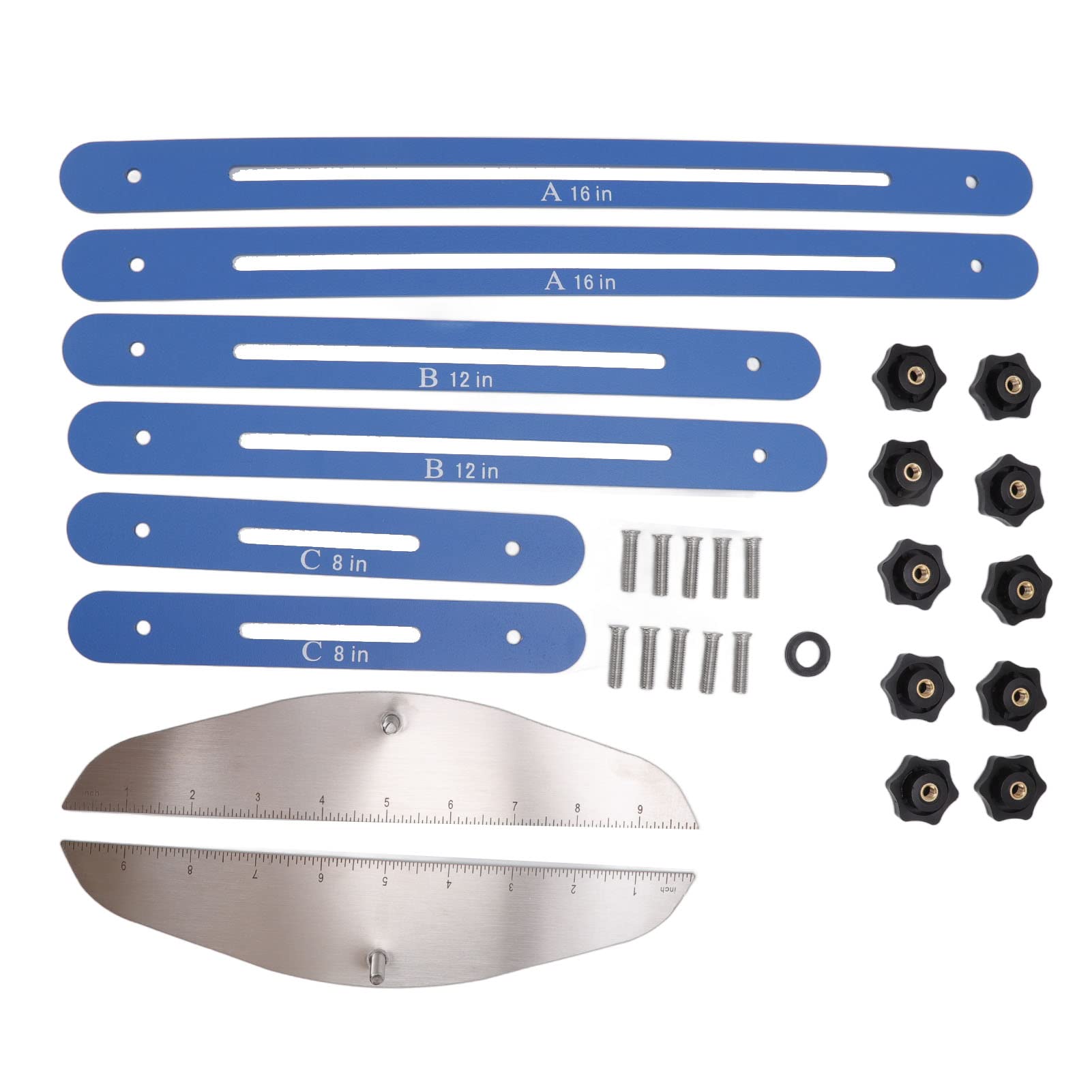 Yosoo Health Gear Calibro per Gradini per Scale, Strumento di Misurazione per Scale in Acciaio Inossidabile, Angolo Regolabile, Resistente Alla Corrosione, Ad Alta Precisione, per, Alzate, Ripiani,