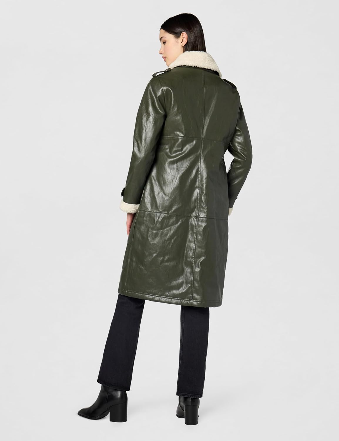 Kenneth Cole womens Belted Notch Collar Coat - Image 3