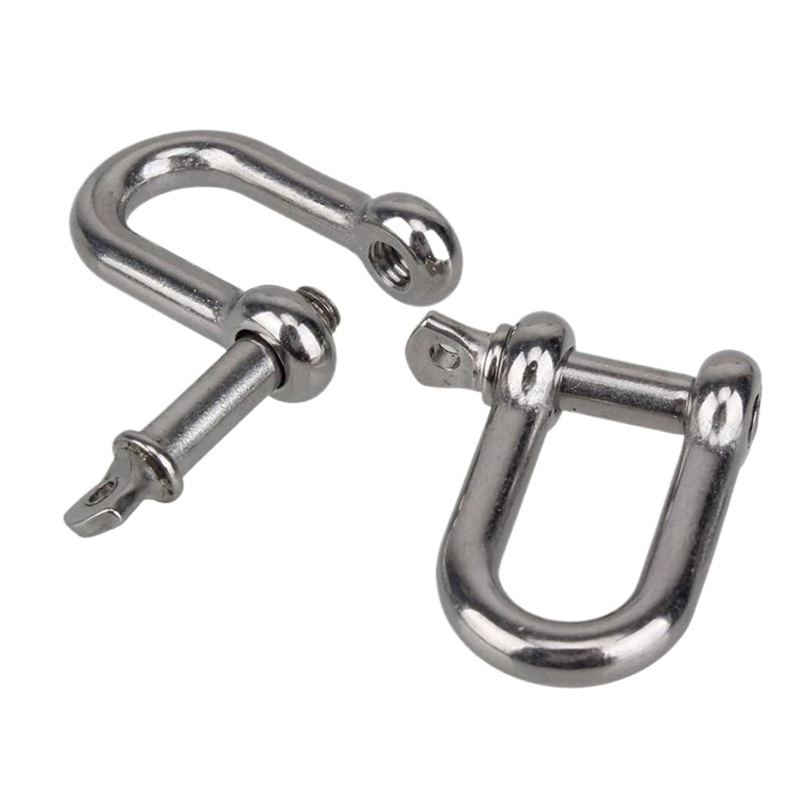 Manille de Raccordement M10 Anneau Inox 304 Goupille Filetée Quincaillerie Marine