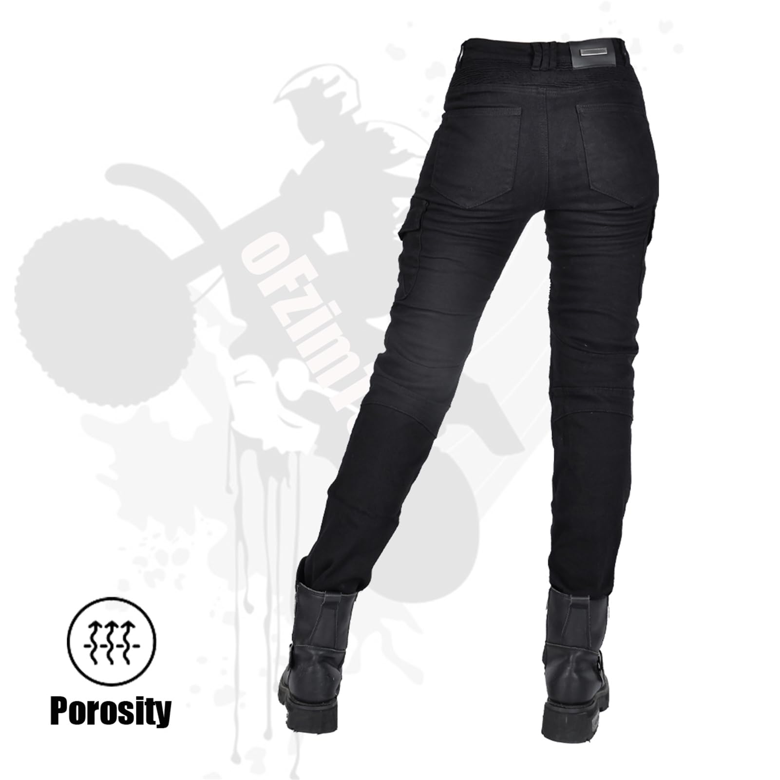 Pantaloni Moto Donna con Protezioni, Jeans Moto Donna